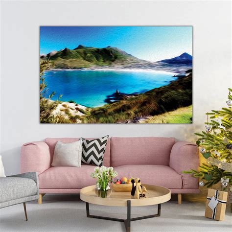 Coastal View | Scenic River Landscape Canvas Wall Art for Home & Offic ...