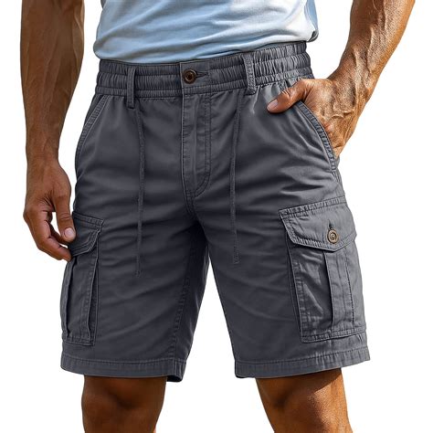 Fgnfyis Cargo Shorts Men's Shorts Cargo Trousers & Work with Zip Button ...