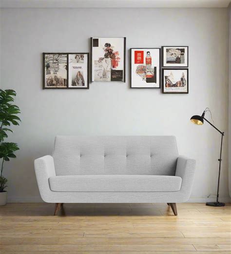 Buy Jasmin 2 Seater Fabric Sofa - Lit Grey | Febonic Living
