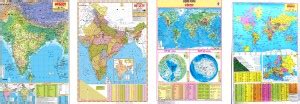 Physical map and Political map of India and World in HINDI | NON ...