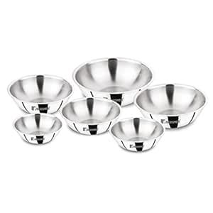 Buy Bergner Argent Triply Set Stainless Steel Tasra/Tasla Kadhai with ...