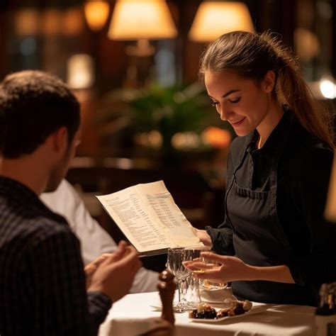 Image result for Server Explaining Menu