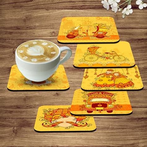 Khirki Astronaut Coaster Set (B) : Amazon.in: Home & Kitchen