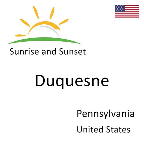 Sunrise and Sunset Times in Duquesne, Pennsylvania, United States