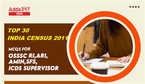 Top 30 India Census 2011 MCQs For OSSSC RI,ARI, Amin, SFS, ICDS ...
