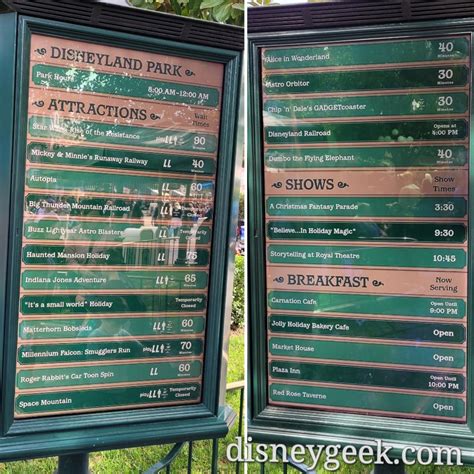 Disneyland Wait Times at 10:28am - The Geek's Blog @ disneygeek.com