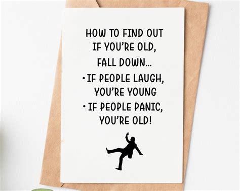 Old Age Joke Birthday Card Funny Birthday Card for Grandma - Etsy
