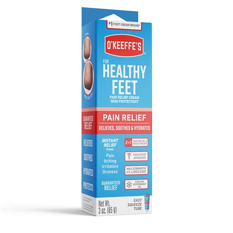 Buy O'Keeffe's Healthy Feet Pain Relieving Foot Cream with Lidocaine ...
