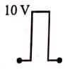 If in a p-n junction diode, a square input signal of 10 V is applied as ...