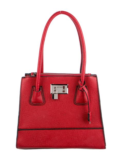 London Fog Leather Shoulder Bag - Red Shoulder Bags, Handbags ...