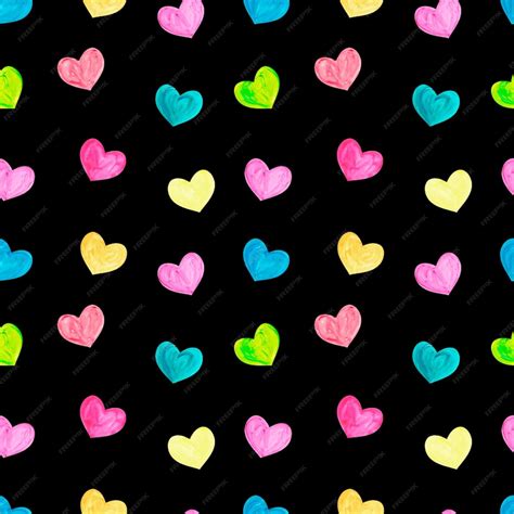 Rosa Aquarell gemalte Herzen nahtlose Muster Vektor-Illustration Farbe ...