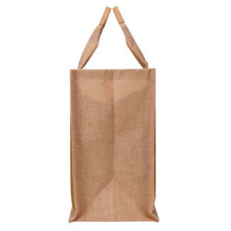 Large 16'x16' Jute Shopping Bag with Zipper & Base – Eco-Friendly ...