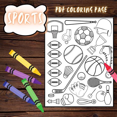 Printable Coloring Pages Of Sports - Printable Sight Words List
