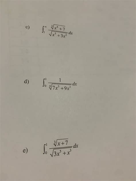 Image result for Comparison Test Improper Integrals