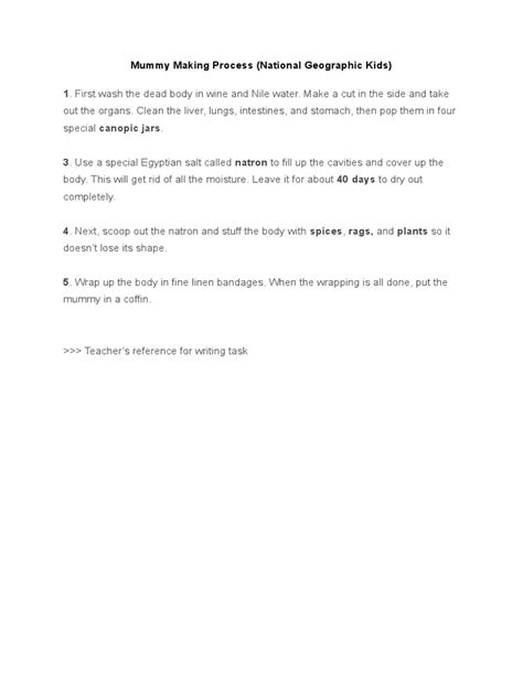 Mummy Making Process 的图像结果