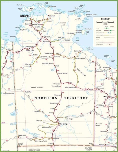 Map Of Australia Northern Territory