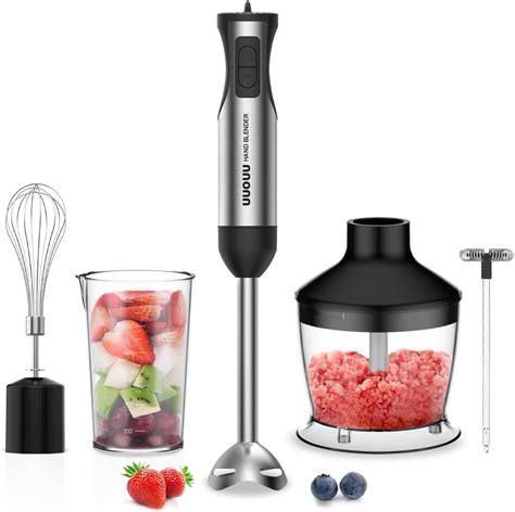 UUOUU Hand Blender 1200W, 5 in 1 Immersion Blender India | Ubuy
