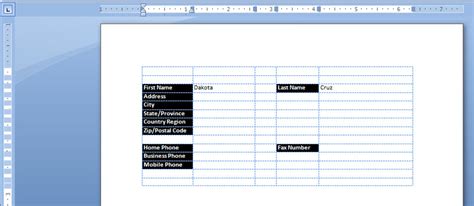 Image result for Pattern Fill Word Table