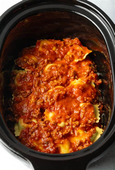 Crockpot Ravioli Lasagna Casserole Recipe (Video) - A Spicy Perspective