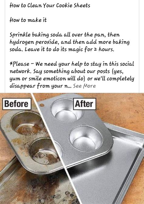 Clean baking sheets and pans | Homemade cleaning supplies, Diy cleaning ...