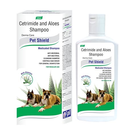 Pet Shield Medicated Dog Shampoo – Antiseptic Care with Aloe Vera – PIL