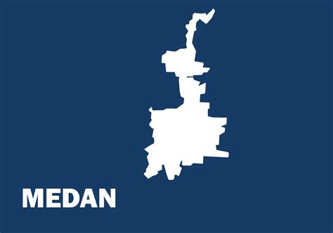 vector of Medan map in blue and white color 28041666 Vector Art at Vecteezy