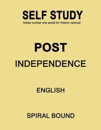 Self Study Post-Independence Optional Printed Notes In English For IAS ...