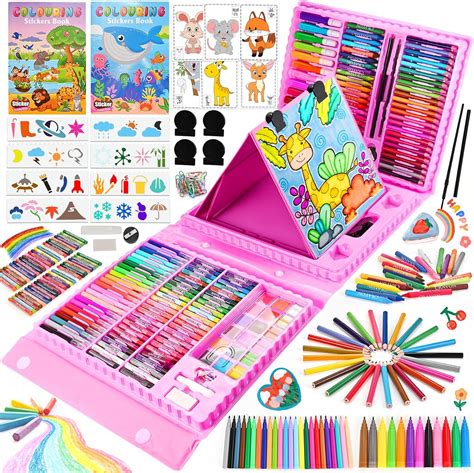Amazon.com: Art Supplies, 230 PCS+ Drawing Art Kit, Kids Art Set with ...