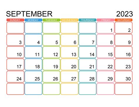 Calendar for September 2023 - free-calendar.su