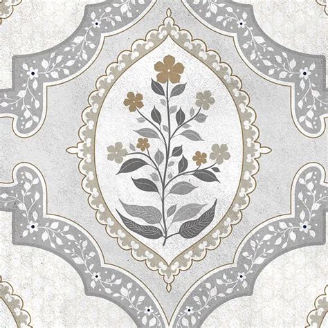 Gulshan Indian Design Wallpaper Roll in Grey Color | Life n Colors