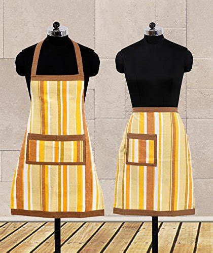 Buy Dekor World Stripe Fun Apron Set (Pack of 2 Pcs) Online at Low ...