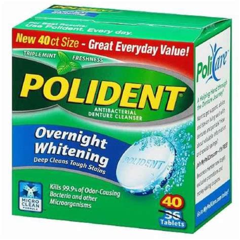 How to Use Polident Tablets 的图像结果