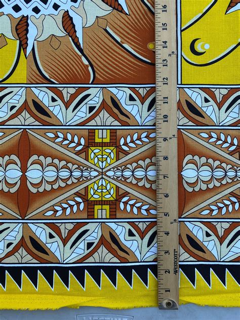 Polynesian Tapa Fabric With Tonga Island Seal