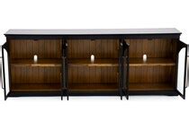 Essential Archuletta Black 6 Door Cabinet | Steinhafels