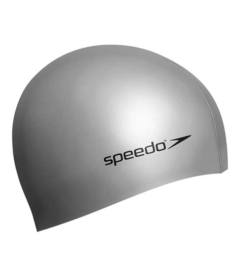 Buy Speedo Flat Silicon Swim Caps Silver Online | Speedo India