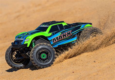 Traxxas Maxx 1-10 RTR VXL-4S Monster Truck grün + 3S 5000 mAh Akku + Ladegerät Wochenangebot!!!!!