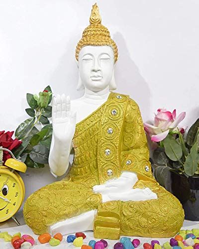 Buy ASSAY Big Lord Gautam Buddha Artificial Gem on Shawl Blessing face ...
