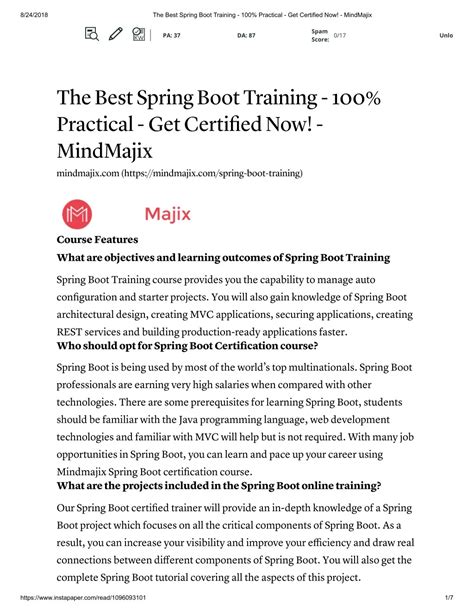 Image result for Spring Boot Certification