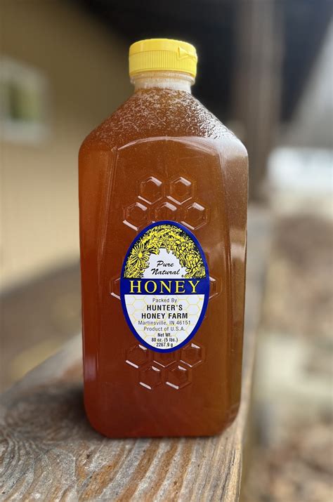 Raw Clover Honey 5 lb Plastic Bottle • Hunter's Honey Farm