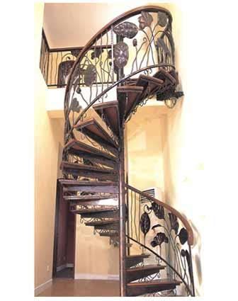 广州厂家上门测量安装铁艺旋转楼梯室内制作阁楼旋转整体铁艺楼梯-阿里巴巴