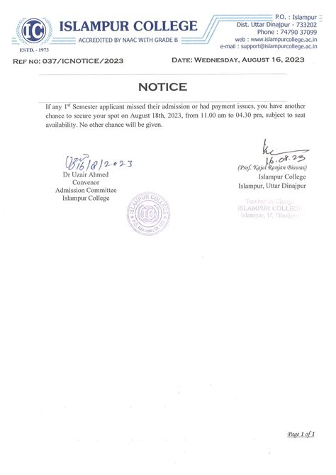 Welcome to Islampur College