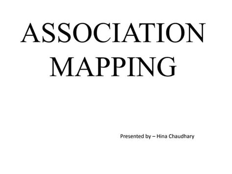Image result for Association Mapping Applications