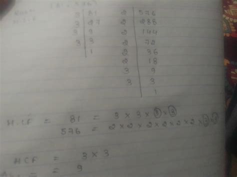 hcf of (81/576),(729/288),(6561/144) - Brainly.in