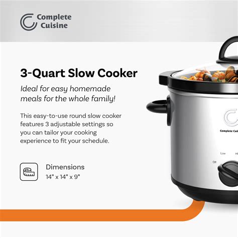 3 QT Slow Cooker