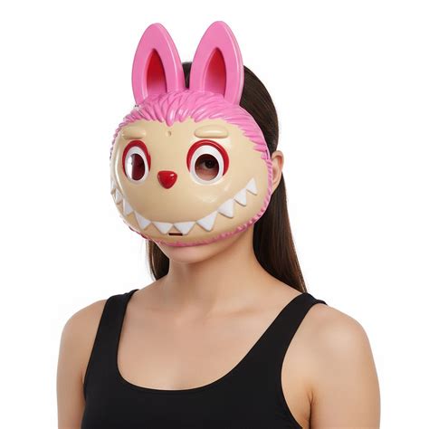 Pop Mart Labubu Mask Prop - Pink Labubu Cosplay Costume Mask | Cosplay ...
