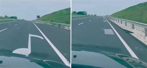 Hungary Musical Road Plays Songs In Tune With Car Speed