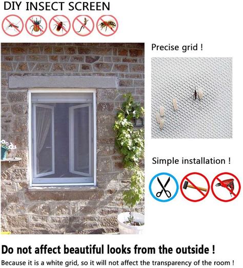 Royalkart FiberGlass Mosquito Net for Windows (120x150 cm, Grey) Insect ...