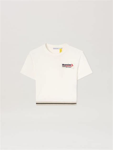 PAXMONCLER_SS T-SHIRT in WHITE - BLACK | Palm Angels®