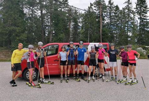 Vuokatti Sport Biathlon Team on a first training camp of the year with ...