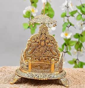 Gold Metal Handicraft Pooja Jhula | Swing| Palana | Ladoo Gopal ...